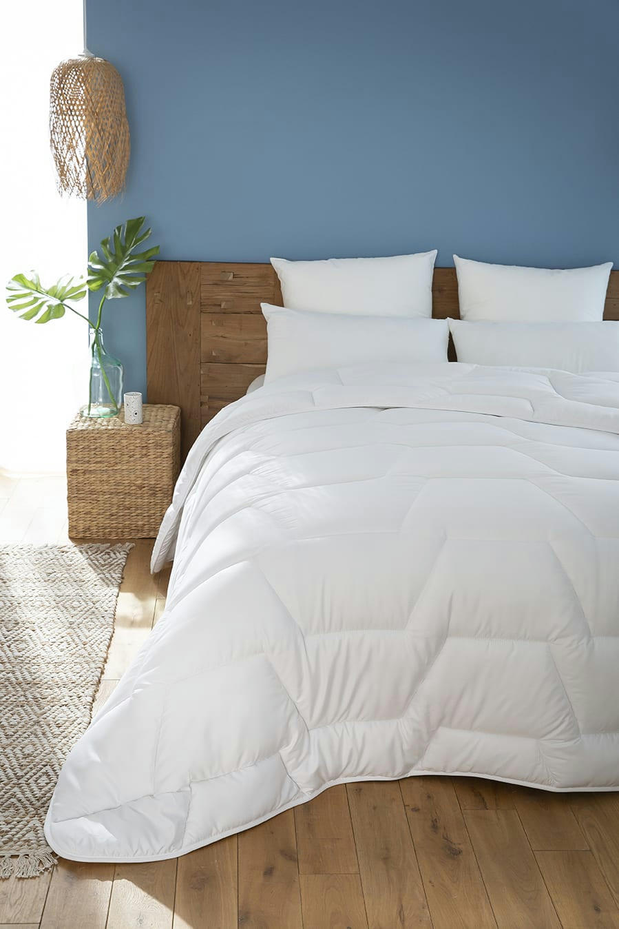 BIO MOUV' - Couette tempérée 240 x 260 cm coton blanc