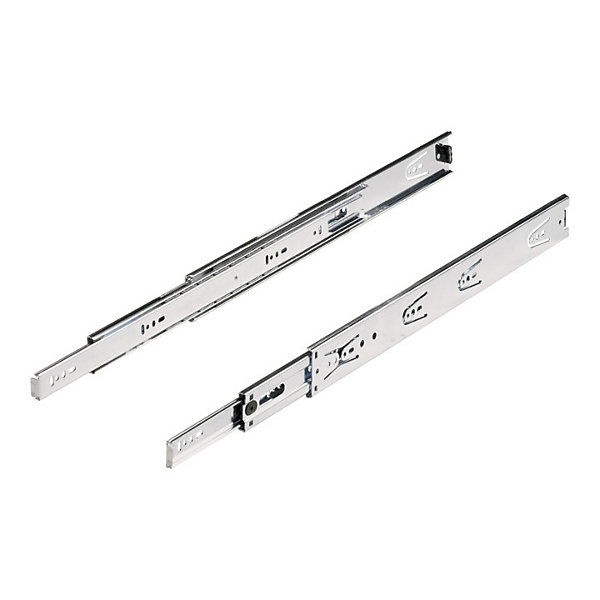 Paire de coulisses Hettich KA5632 L 700 mm - installation 12,7 mm - 45 kg - acier zingué bleu chromaté