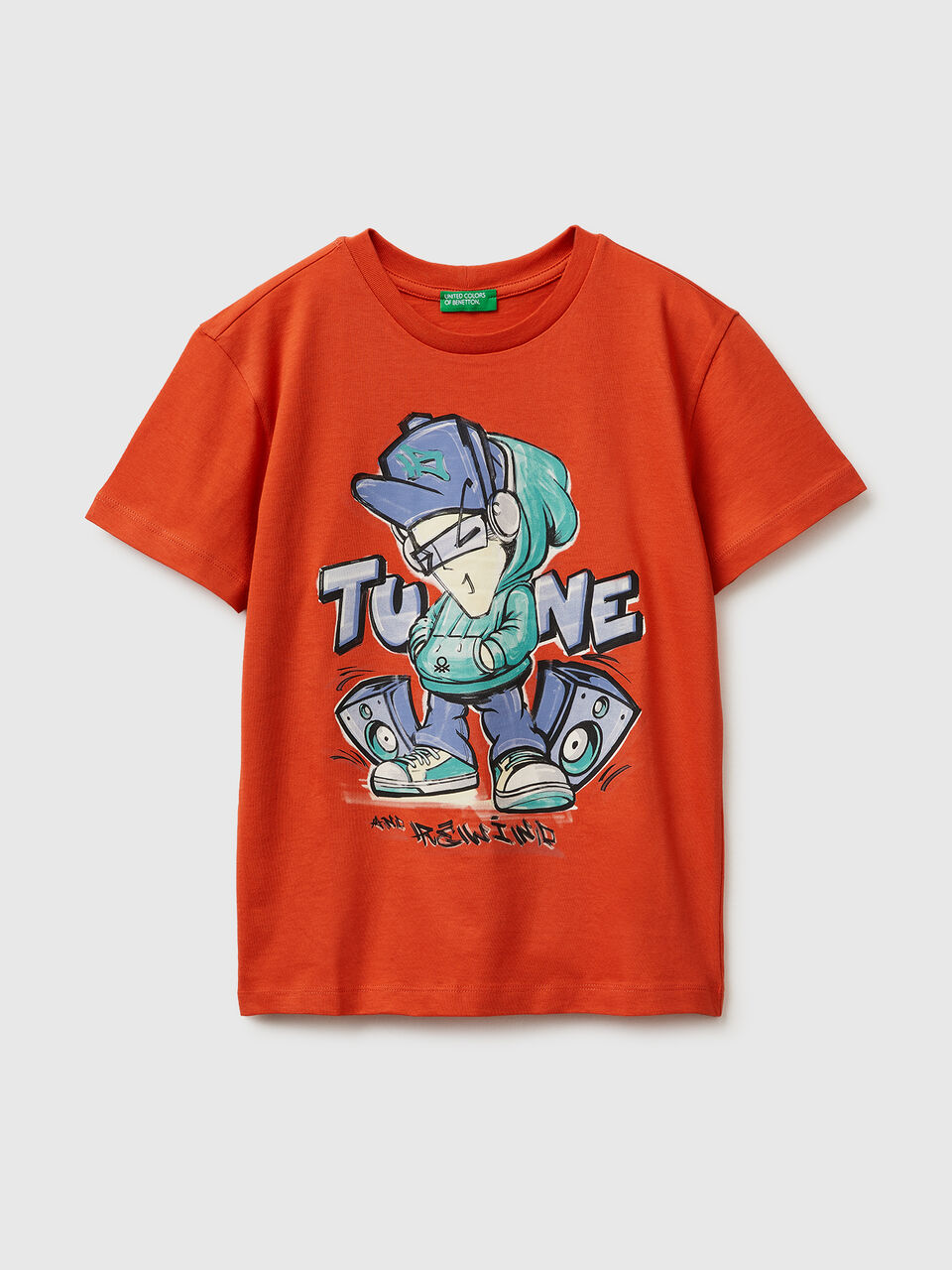 Organic cotton printed T-shirt