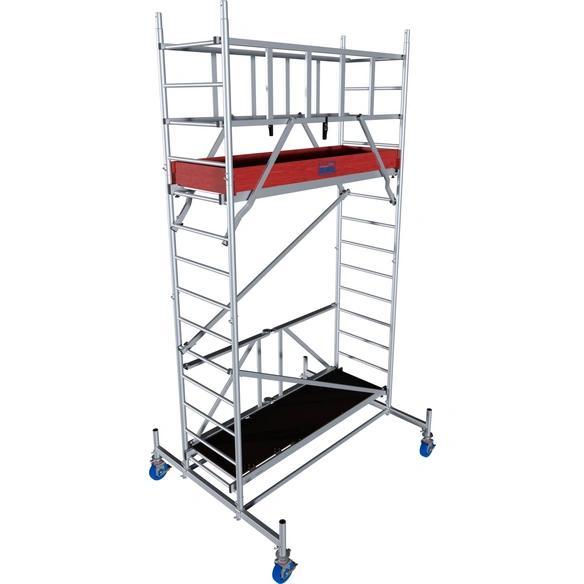 Faltgerüst »ProTec«, Arbeitshöhe: 4,80 m, max. 200 kg/m², Aluminium