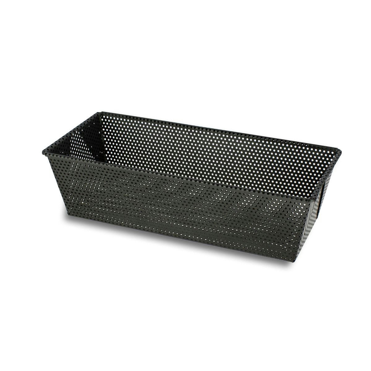 AMANDINE - Moule à brioche ou pain perforé en acier carbone 26 x 12cm