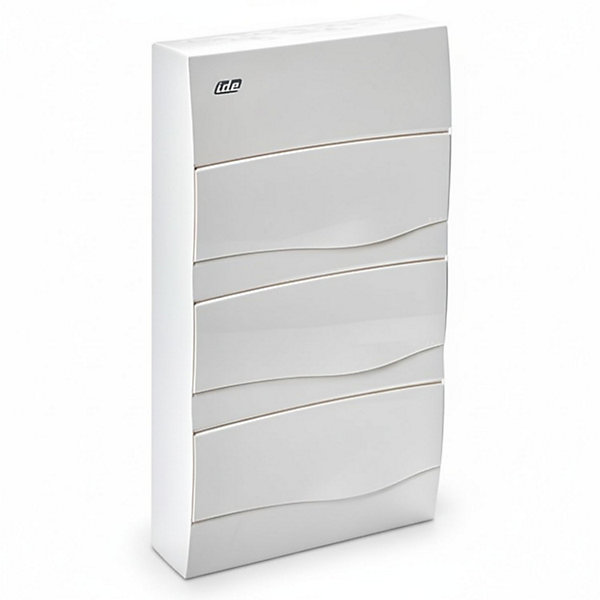 Bv36po Ide - Tableau De Distribution Résidentiel - 3 Rangées De 12 Modules - 497x264x99mm - Avec Rail Din