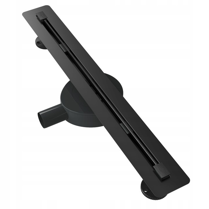 Odpływ liniowy pod płytkę 60 cm stal syfon Luno czarny