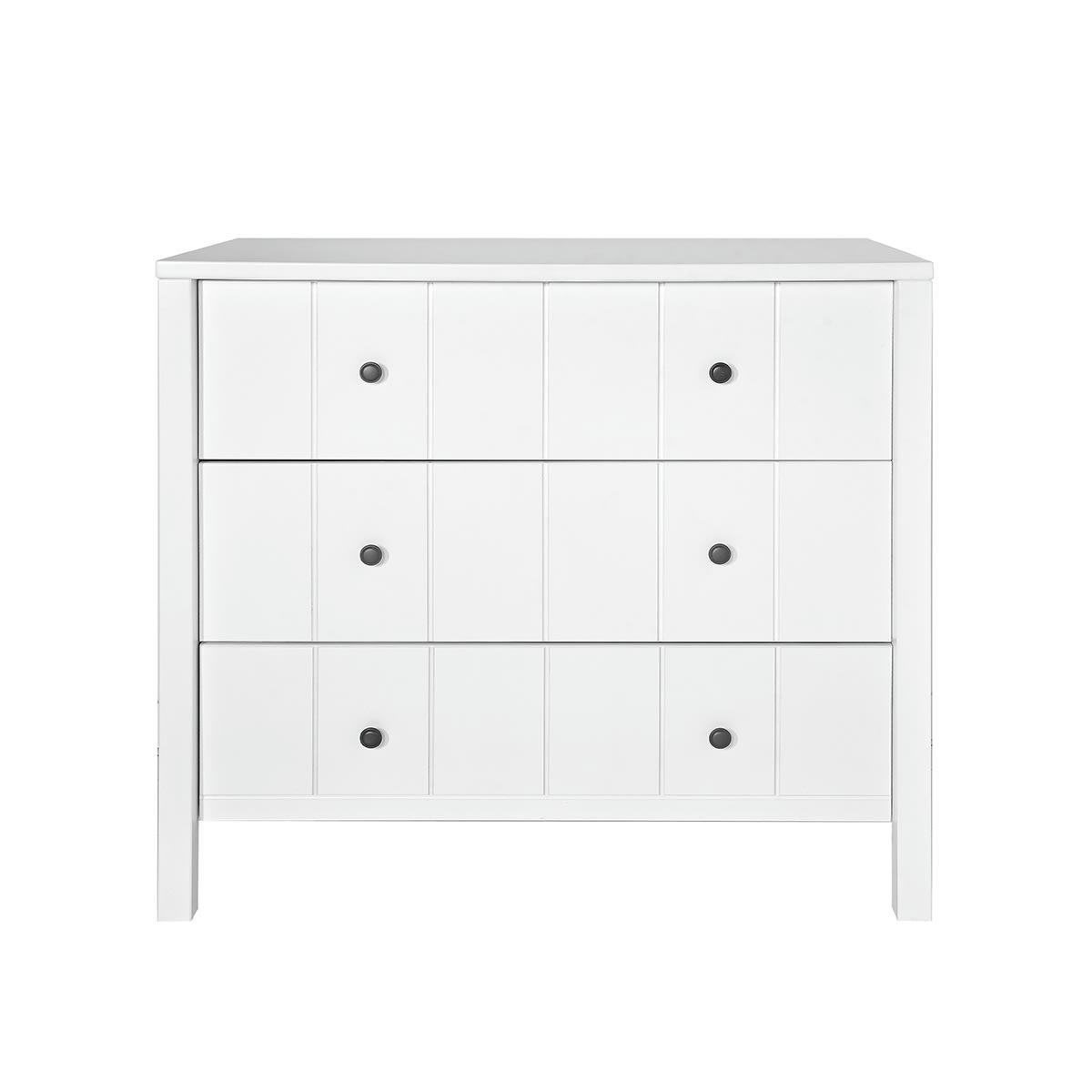 ALLPIN - Commode 3 tiroirs blanc