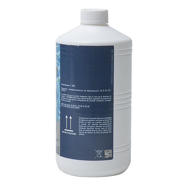 Floculant Clarifiant Piscine- EDG - Anti Eau troubleSpécial Eau Cristalline - Liquide - Bouteille 1 Litre
