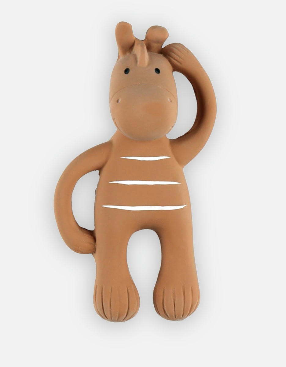 - Jouet de bain et de dentition Paco en caoutchouc naturel, ocre