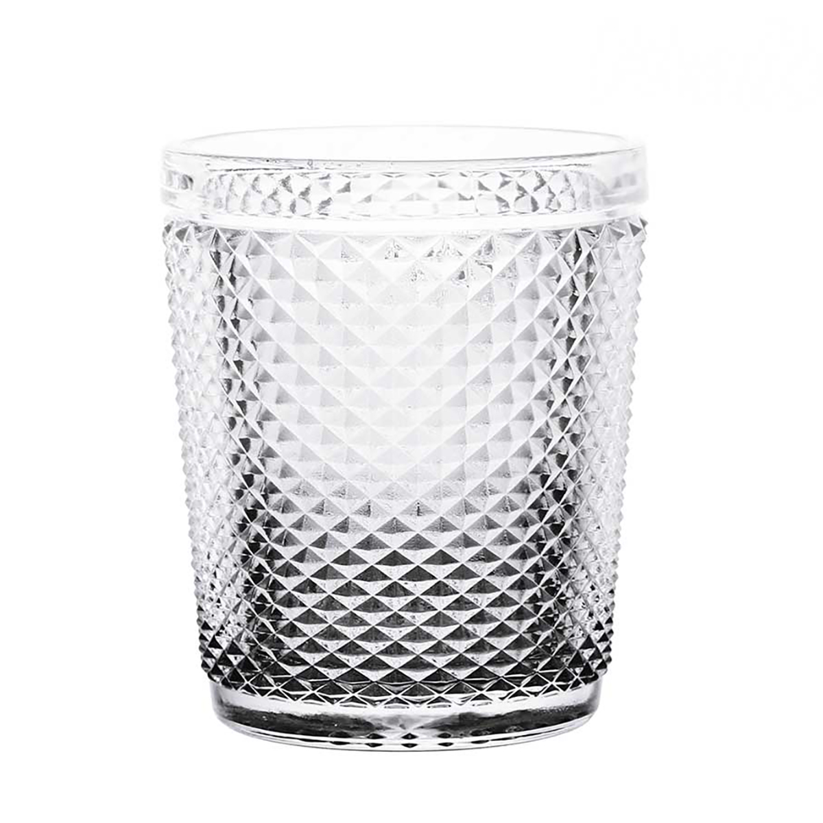 Copo antracite DIAMOND sem pé de vidro 30cl