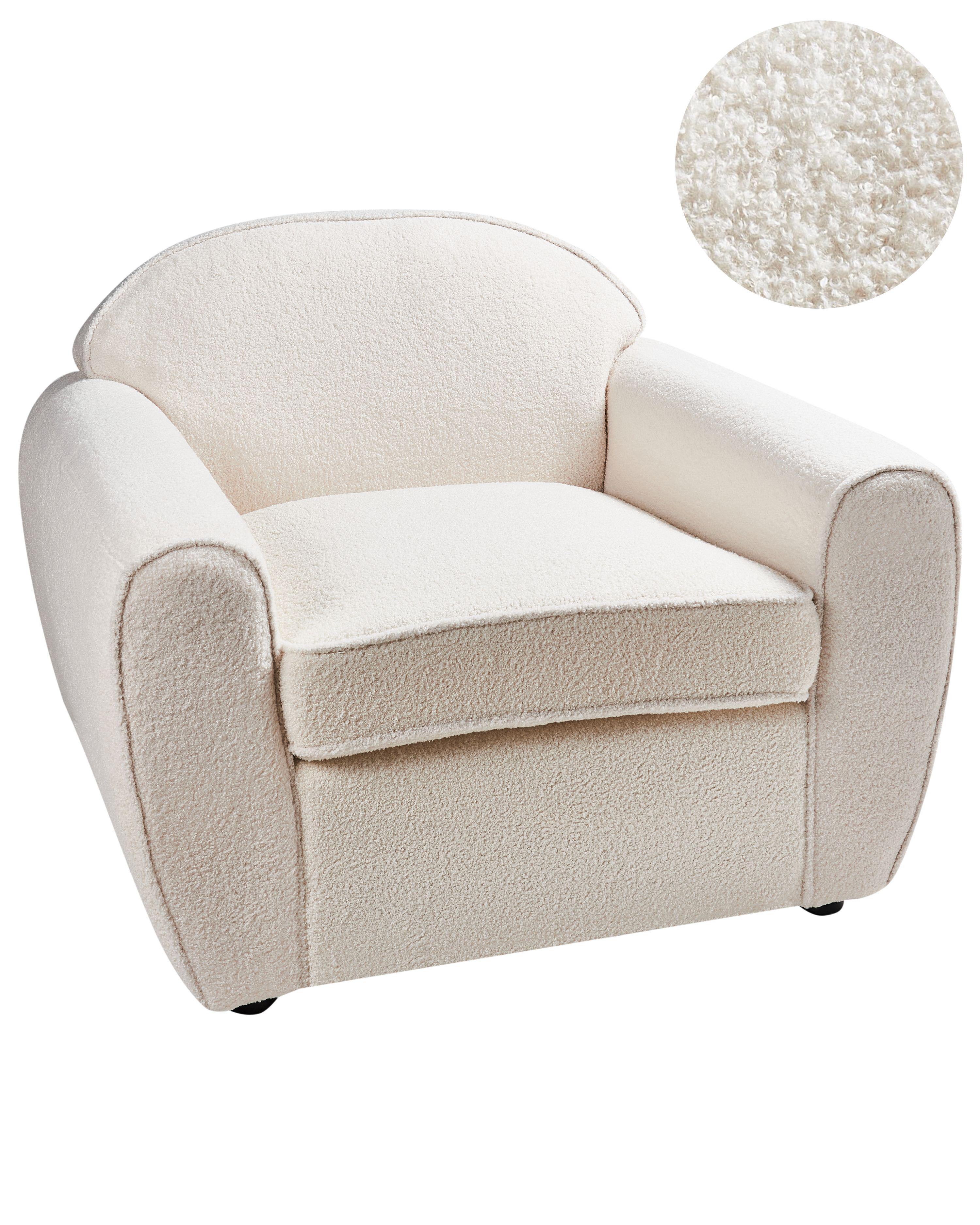 Armchair ELLEDE Boucle Light Beige