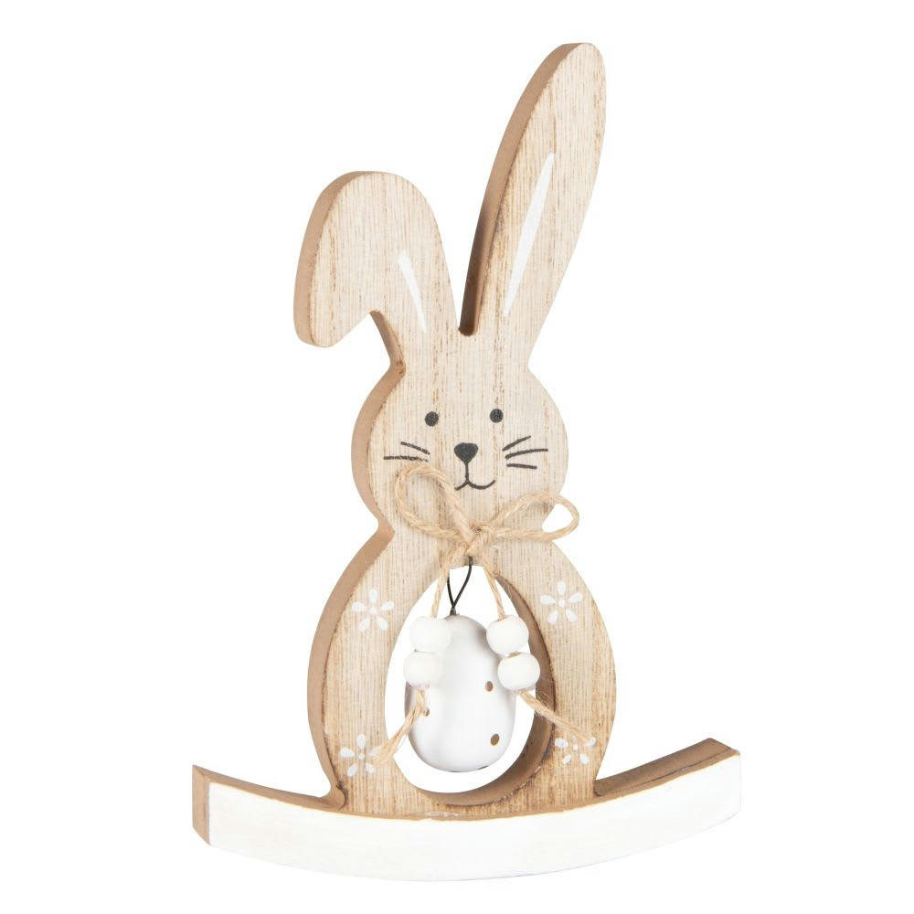 - Lapin culbuto déco beige H18