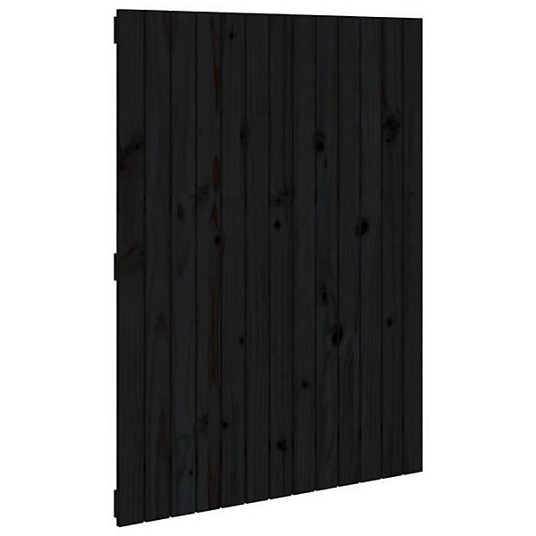 824957 vidaXL Tête de lit murale Noir 82,5x3x110 cm Bois massif de pin