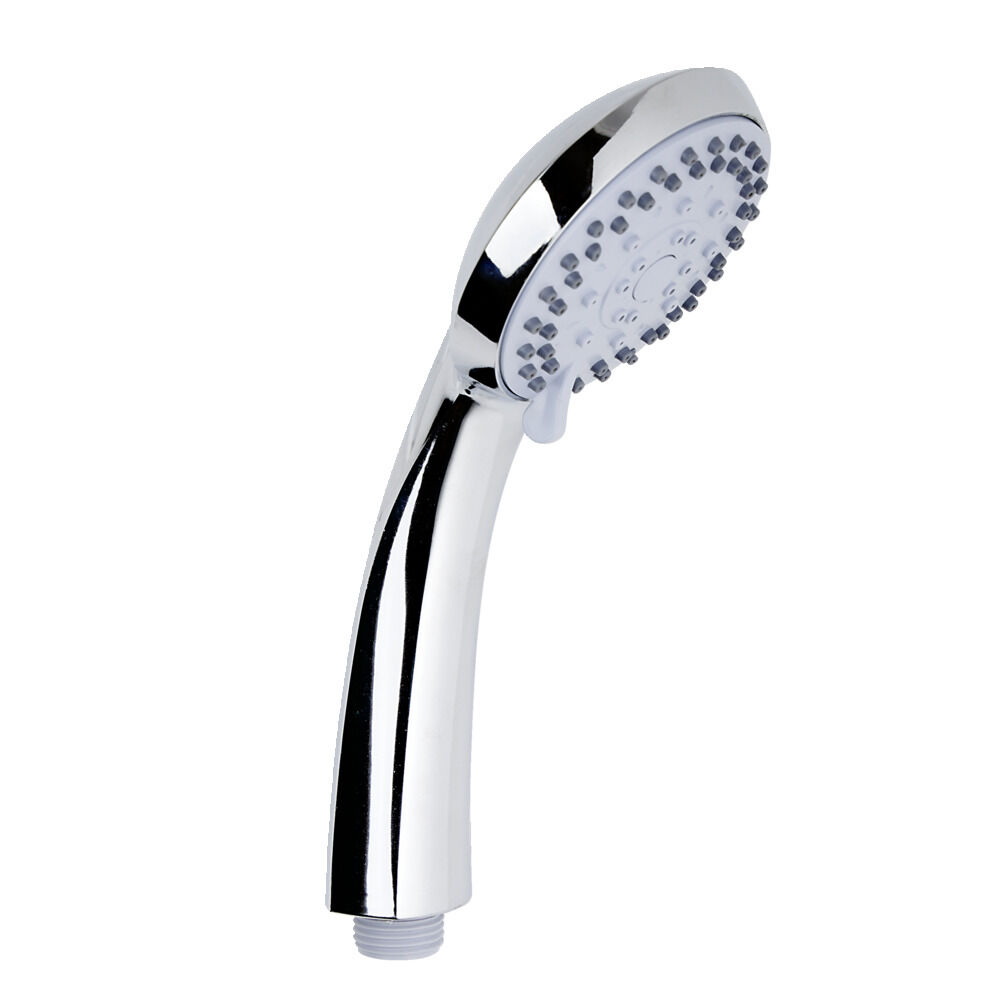 Pommeau de douche 5 jets acier chromé L21cm
