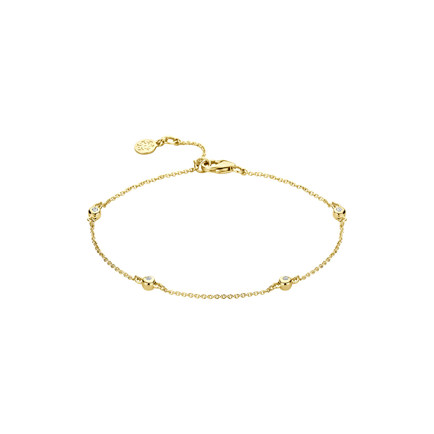 BELLE ARMB&Aring;ND, guld/diamant