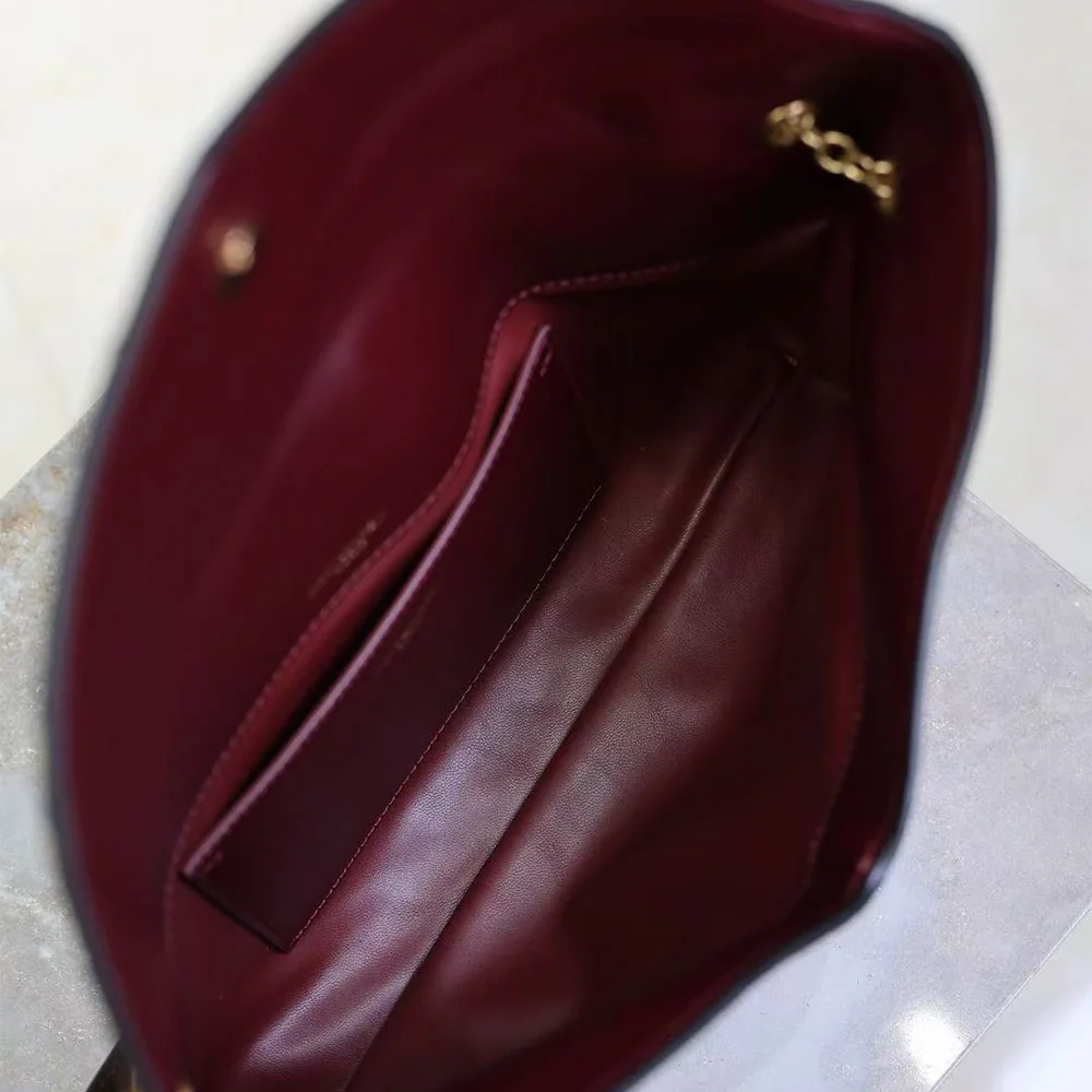 Saint Laurent CASSANDRE large pouch on chain in pony hair leather (Replica)