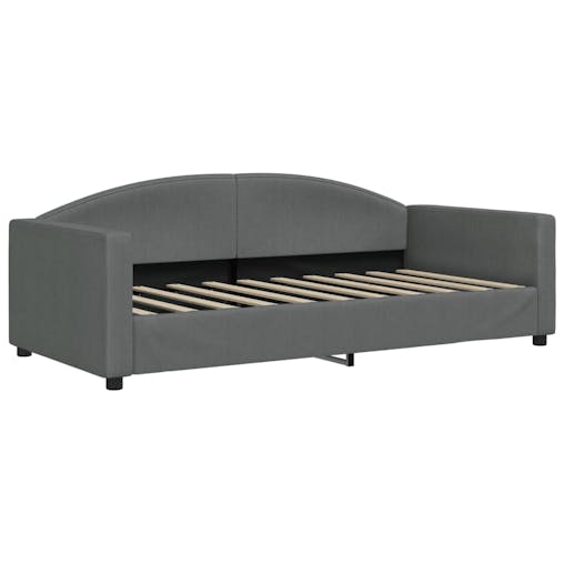 NNEVL Day Bed Dark Grey 90x190 cm Fabric