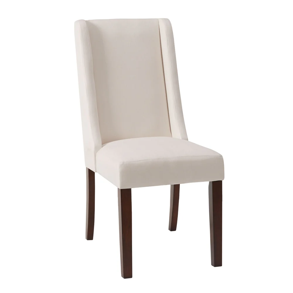 Madison Park Victor Cream Wing Dining Chair (Set of 2) - 18.5W x 27D x 39.25H (2)