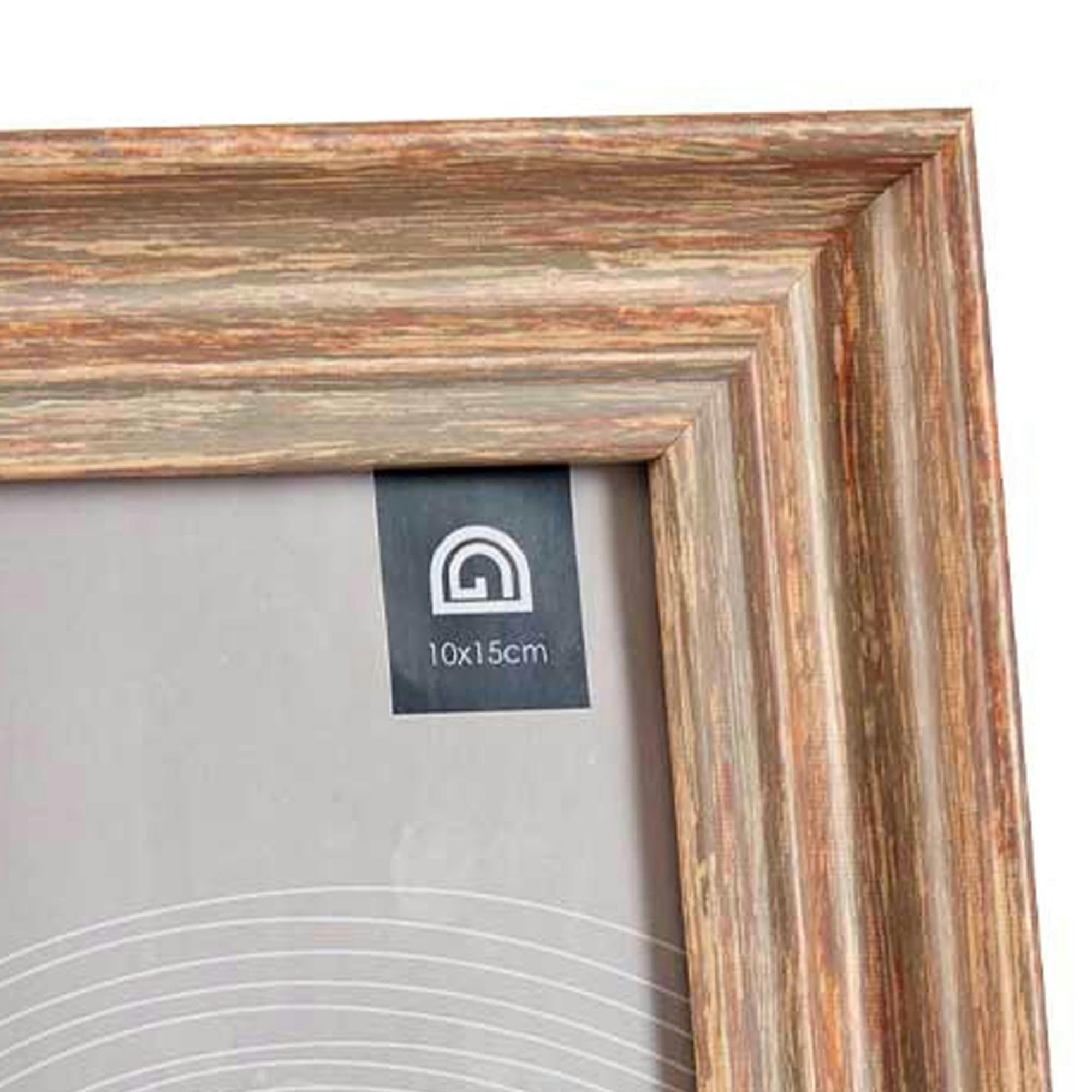 - Cadre photo mural ou à poser couleur bois 10x15cm
