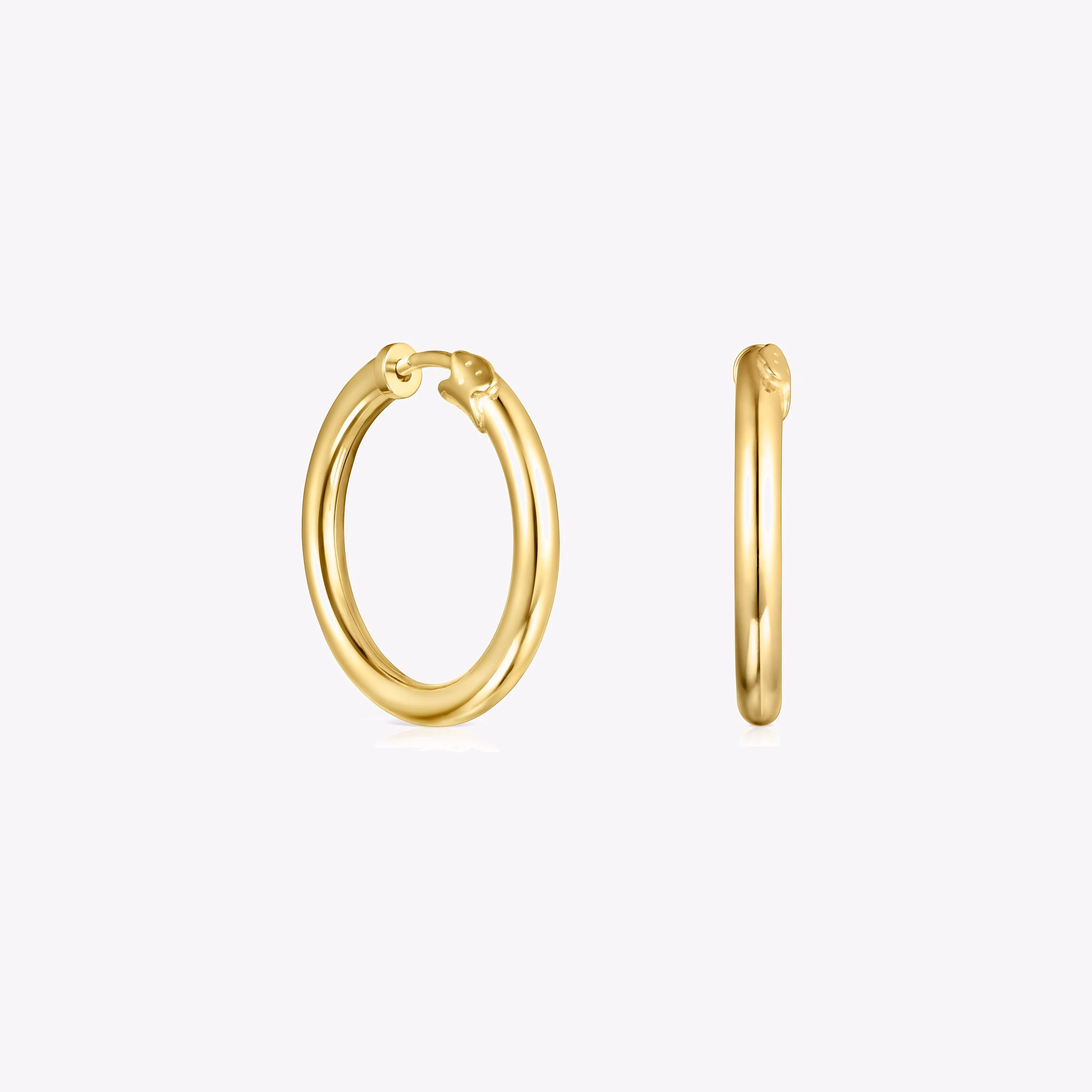 Pendientes aro pequeños con baño de oro 18 kt sobre plata TOUS Basics