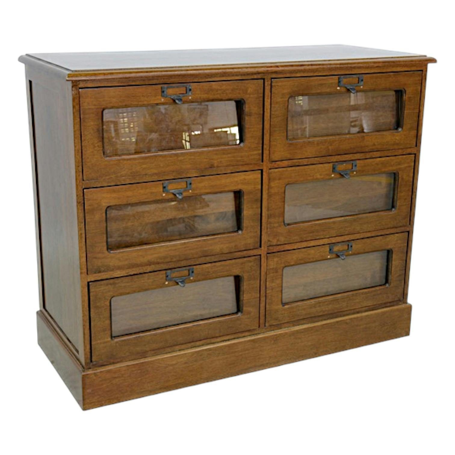 Grainetier Commode Hévéa 6 tiroirs 98,8x41,6x79.5cm MAORI