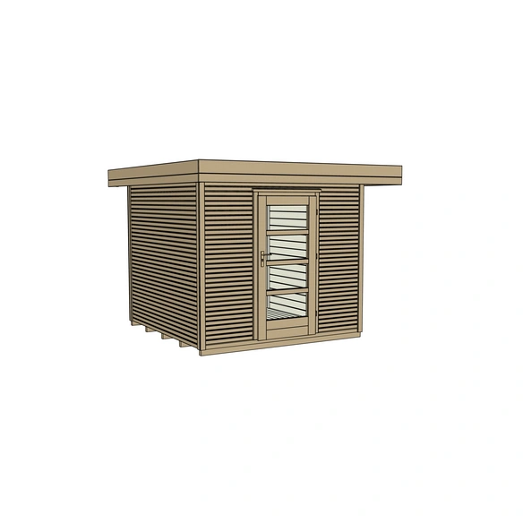 Gartenhaus »172 Gr.3«, Holz, BxHxT: 339 x 226 x 301 cm (Außenmaße inkl. Dachüberstand)