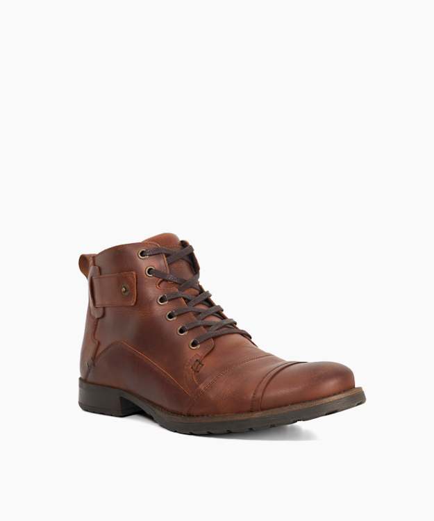 Simon Tan - Leather Lace Up Chukka Boots