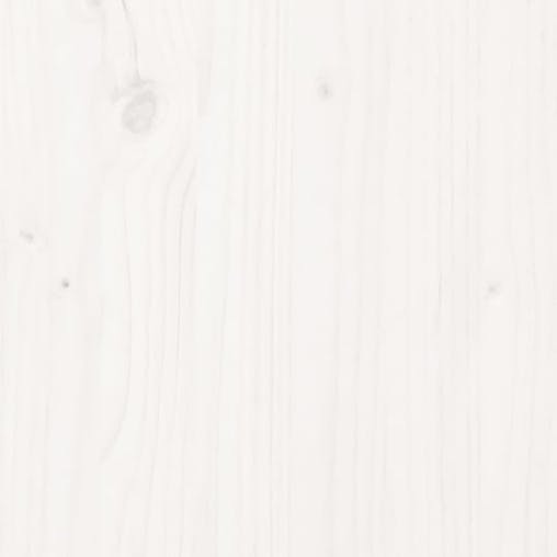 NNEVL Side Table White 50x50x49 cm Solid Wood Pine