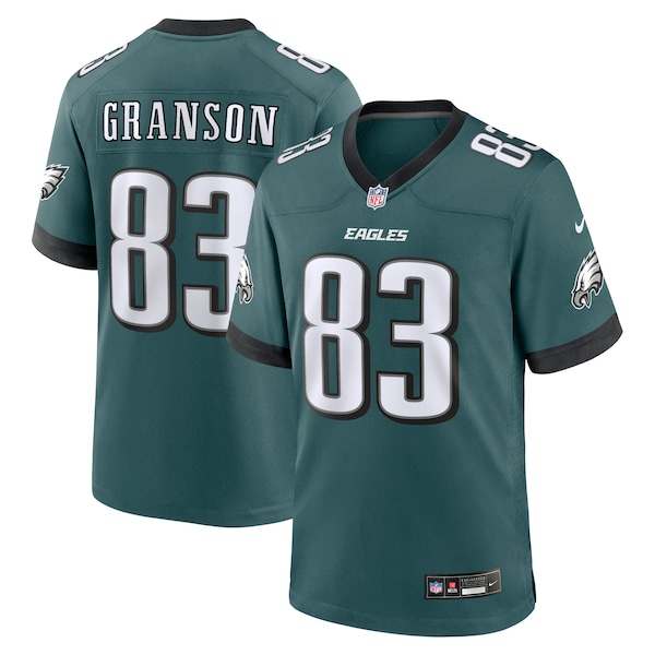 Kylen Granson Philadelphia Eagles Nike Team Game Jersey - Midnight Green