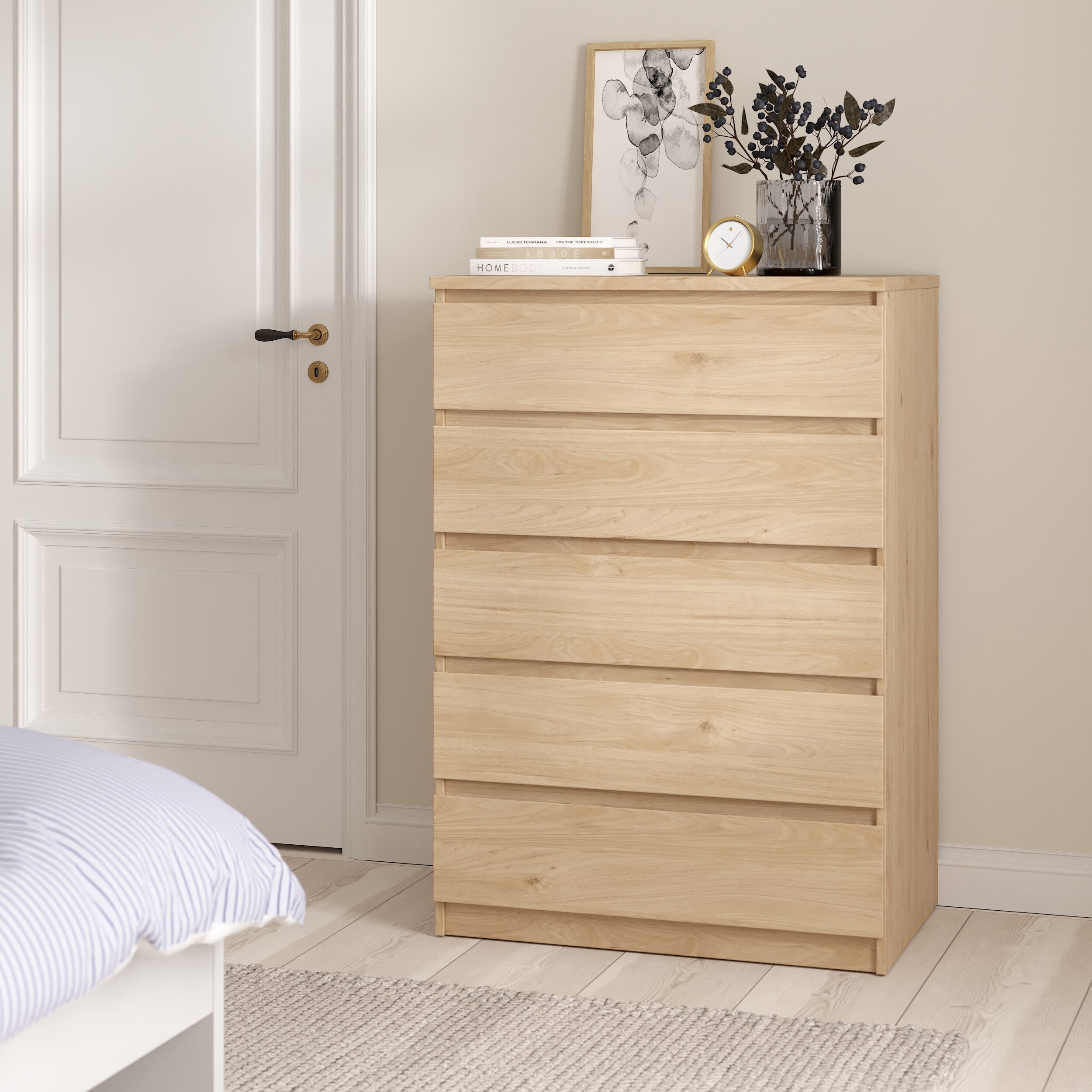 by fonQ basic Slide Ladekast 5 lades - Eiken