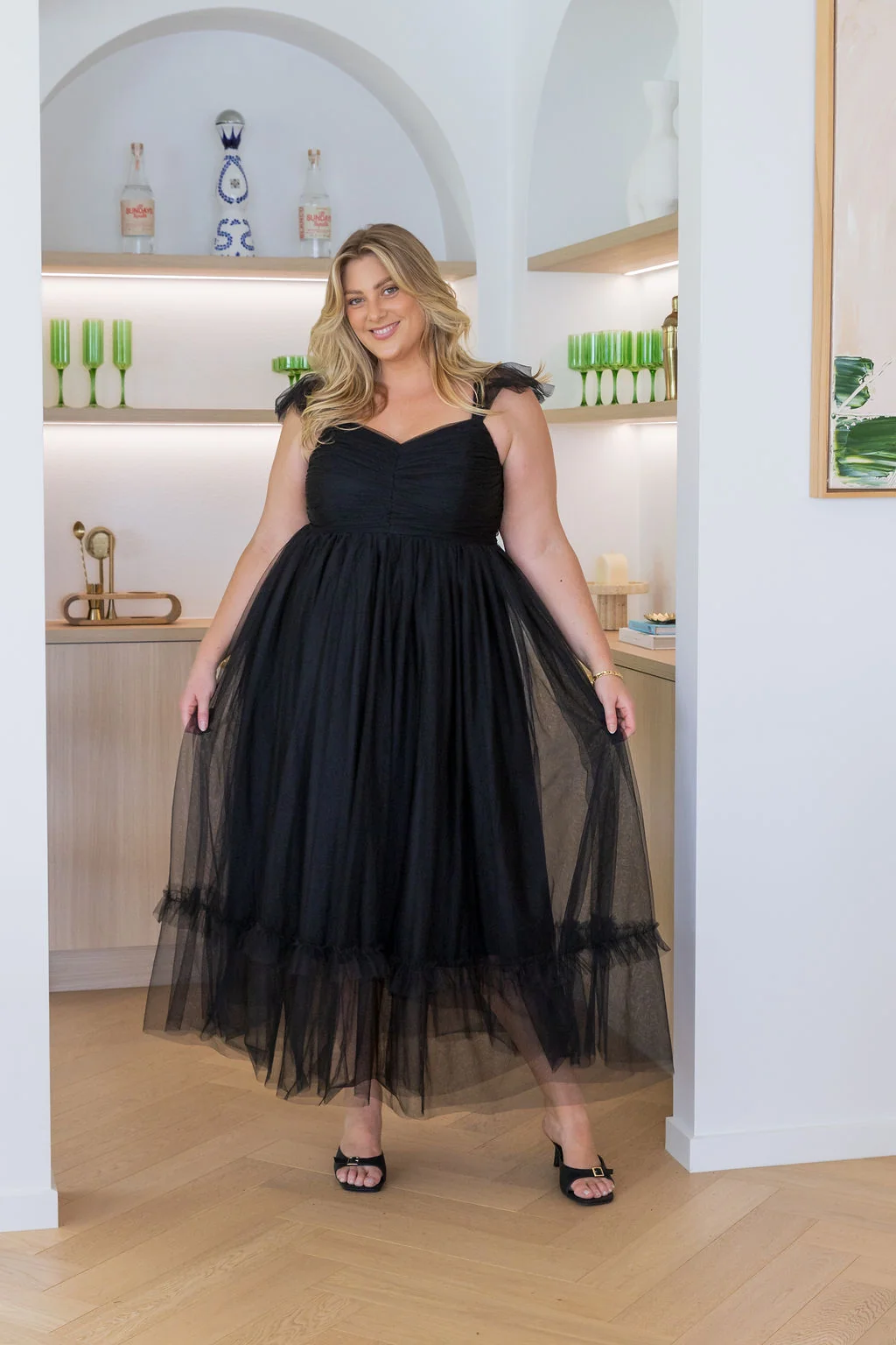 Princess Maxi Dress in Black