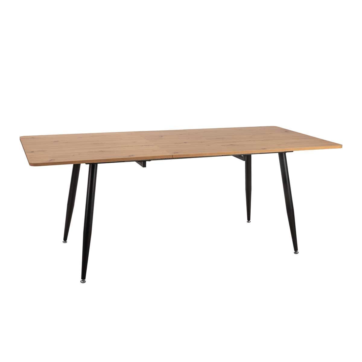 Mesa De Jantar Extensível Em Melamina E Metal