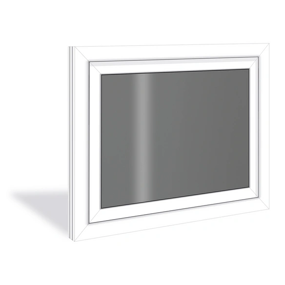 Fenster »B70«, Kunststoff, weiß, Glasstärke 32mm