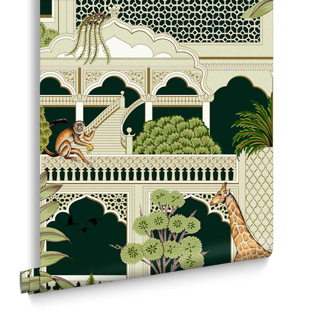 Graham & Brown Vliesbehang - Animahal Emerald - 10mx52cm
