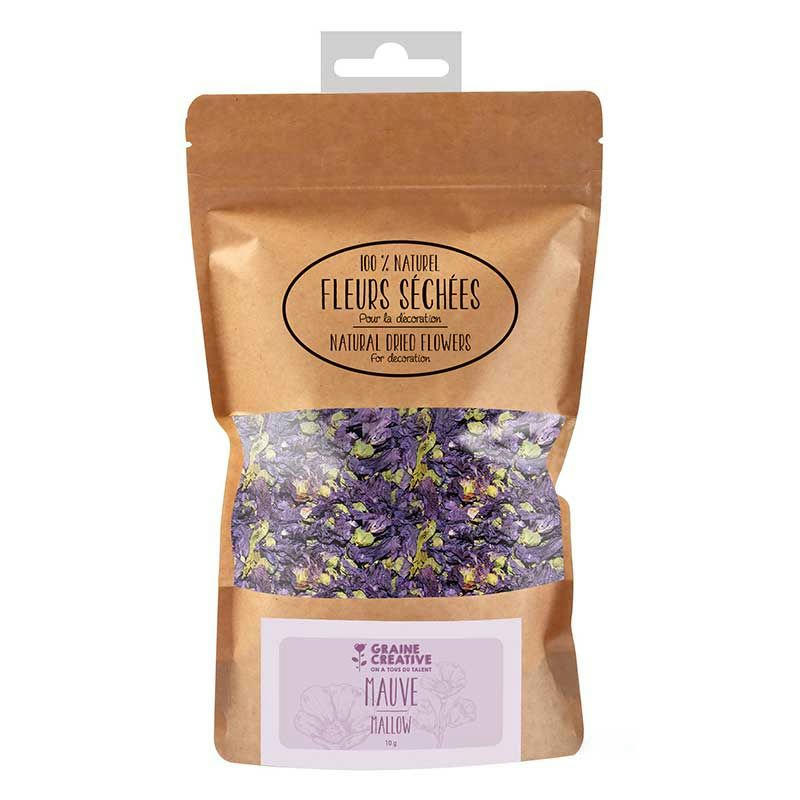 - Fleurs séchées décoratives Mauve 10 g
