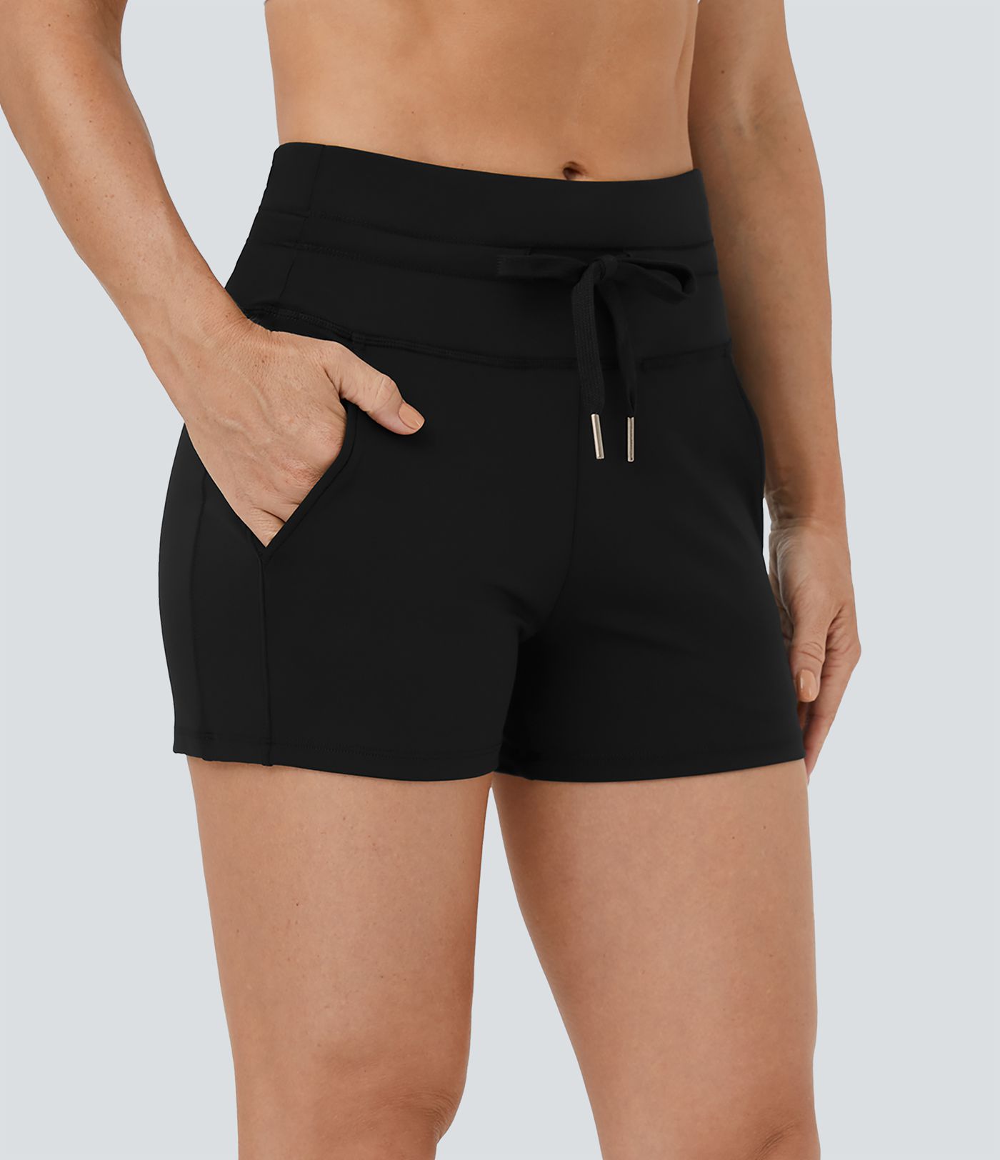 Short uni SoftlyZero™ Airy 7,5 cm à effet frais InstantCool avec taille haute à cordon et poches latérales, protection solaire UPF50