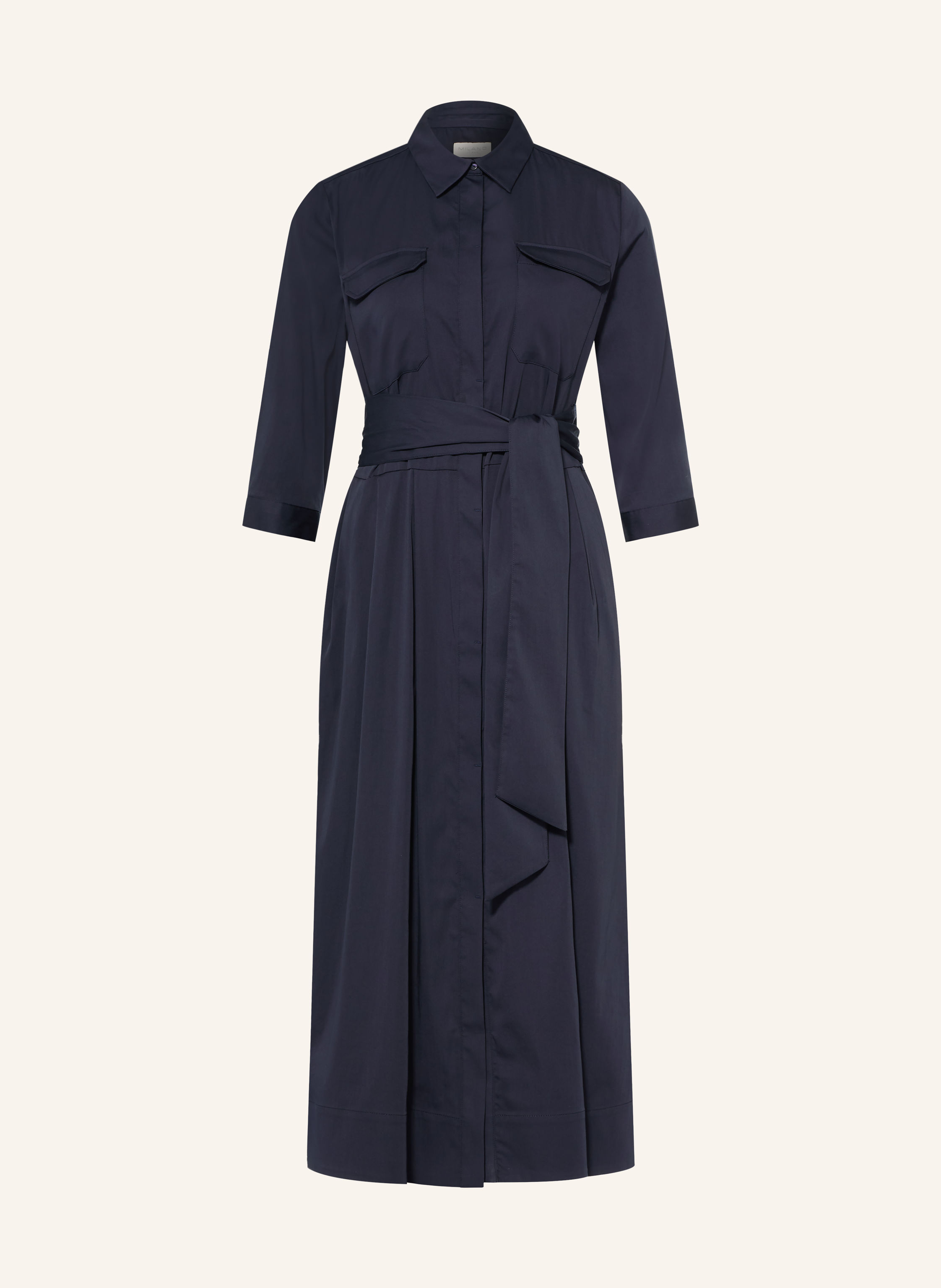 MILANO ITALY Hemdblusenkleid mit 3/4-Arm