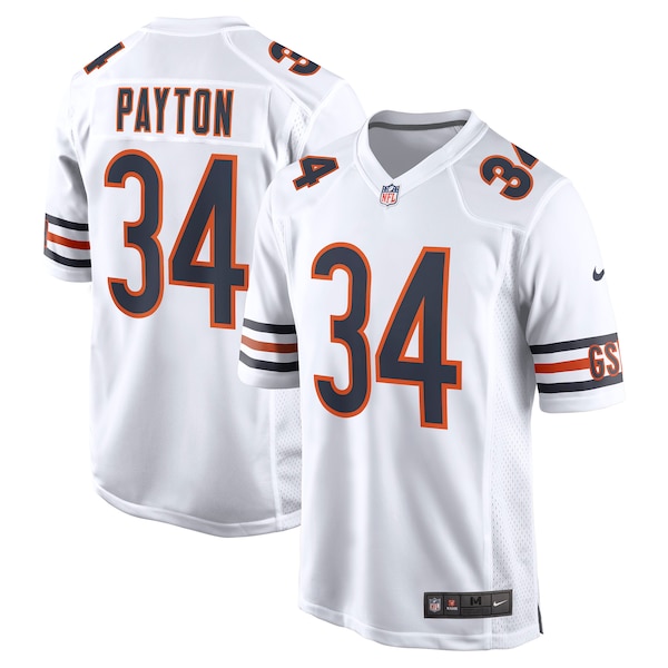 Walter Payton Chicago Bears Nike Retired Player Away Game Jersey - White/Navy/Orange