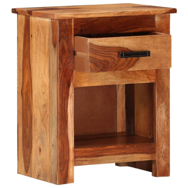 Szafka Nocna Drewniana Komoda Stolik Nocny Do Sypialni 40x30x50 cm