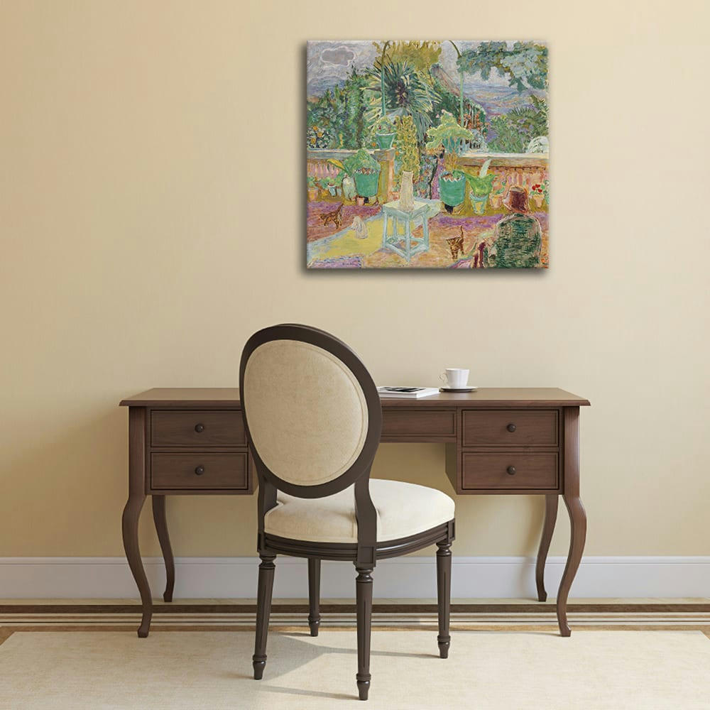 - Tableau une terrasse à Grasse (La Terrasse), Pierre Bonnard 60x60cm