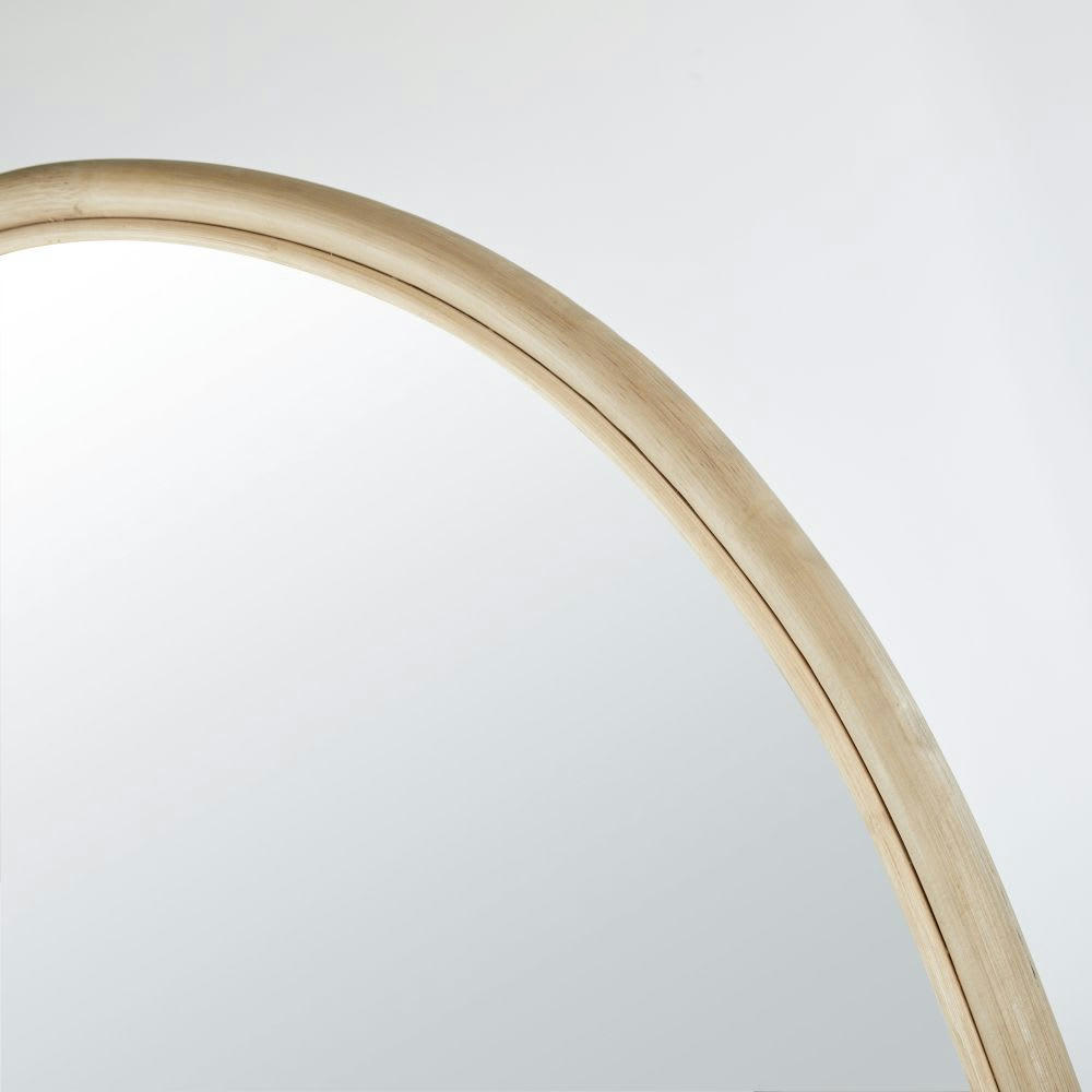 SOLINE - Miroir en rotin 81x160