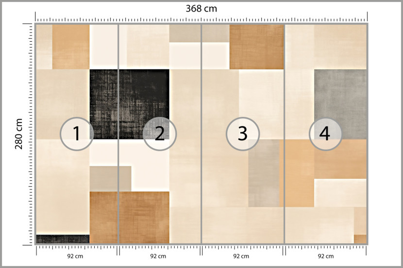 Fototapeta Minimalistyczne Tło W Stylu Japandi 368x280cm