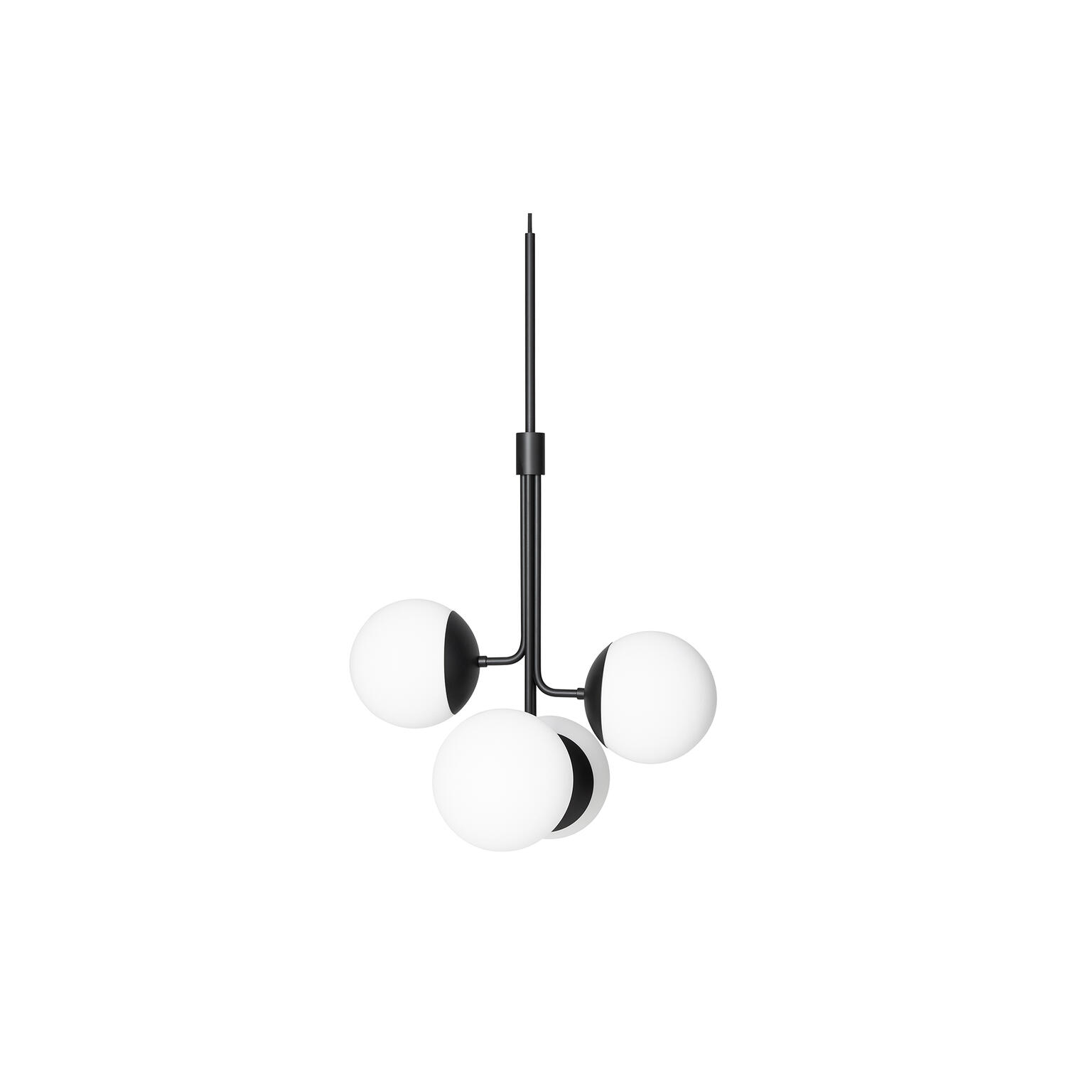 Lord Bouquet Chandelier, black/opal