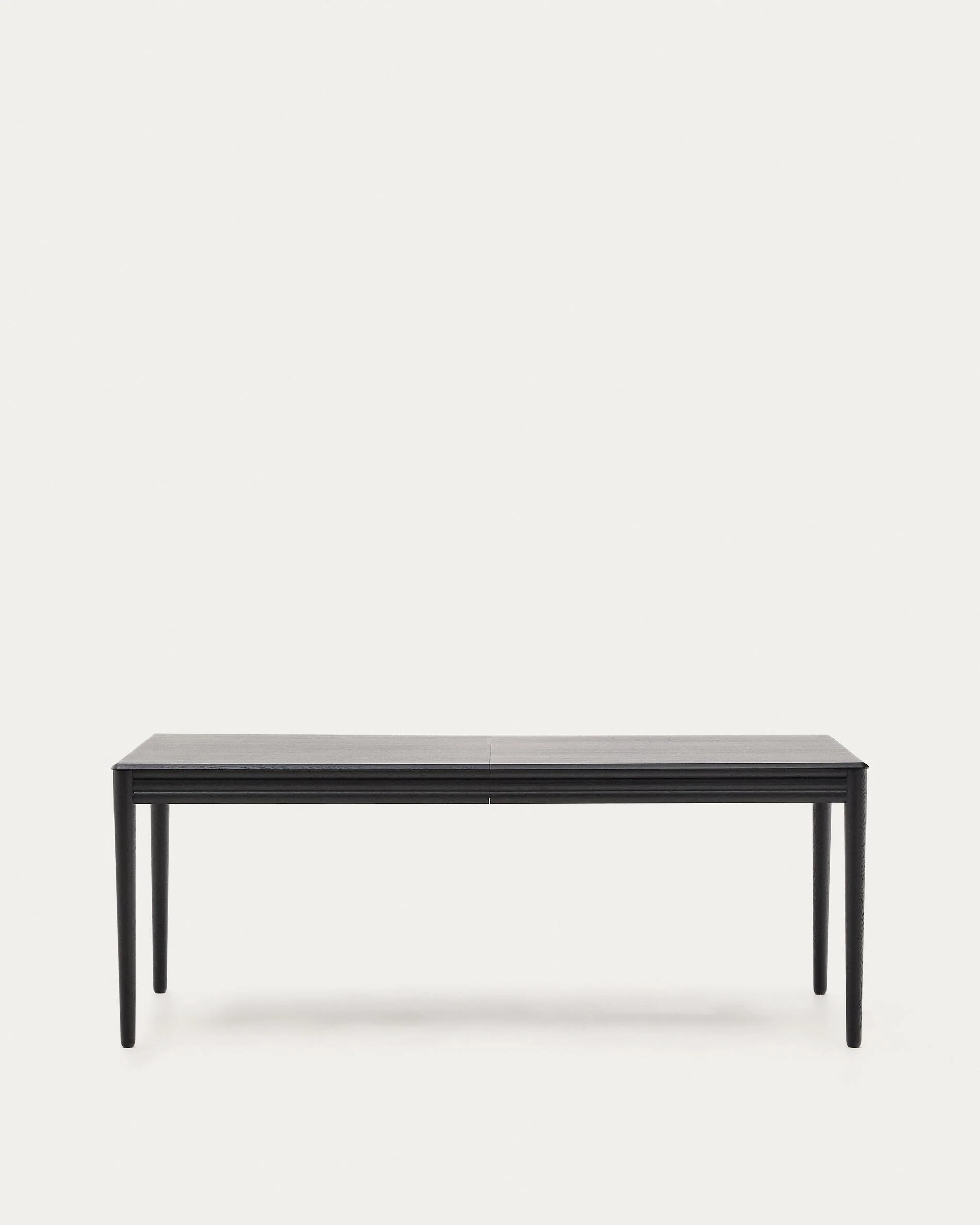 Lenon extending table in black oak veneer and solid oak 200(280)x90cm FSC Mix Credit