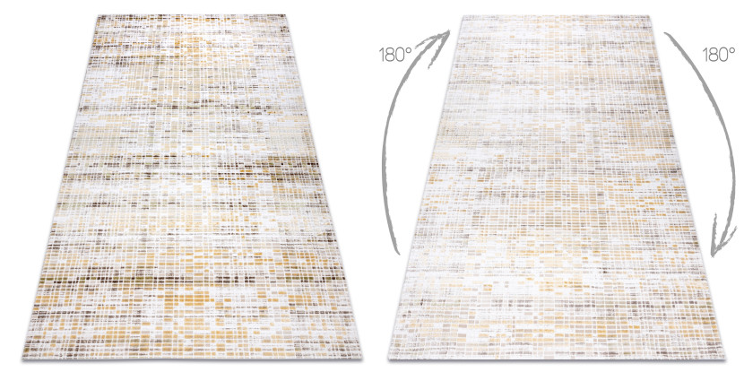 Dywan AKRYL DIZAYN 124/7058 żółty 80x150 cm