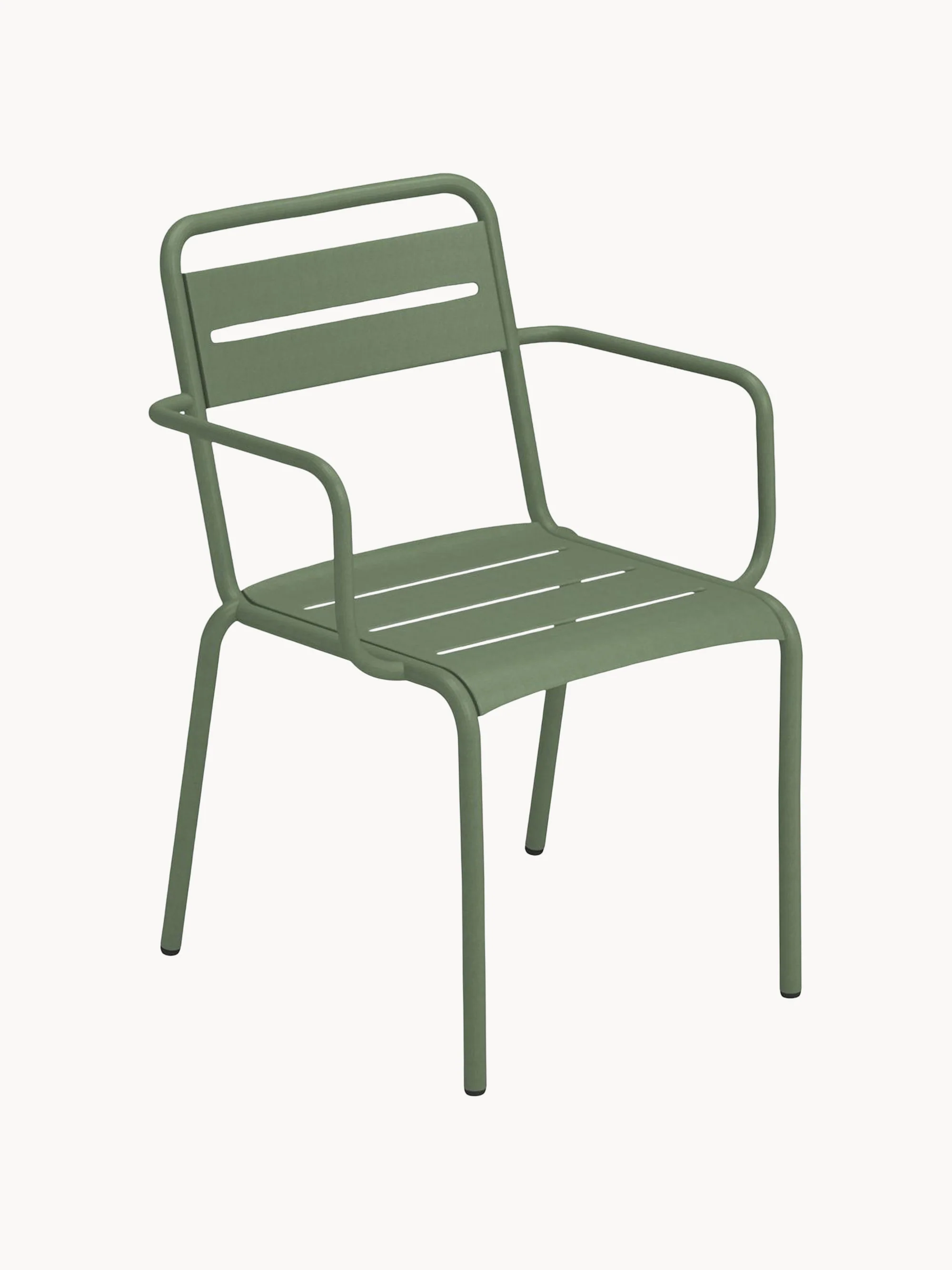 Stapelbare Gartenstühle Star mit Armlehnen, 2er-Set