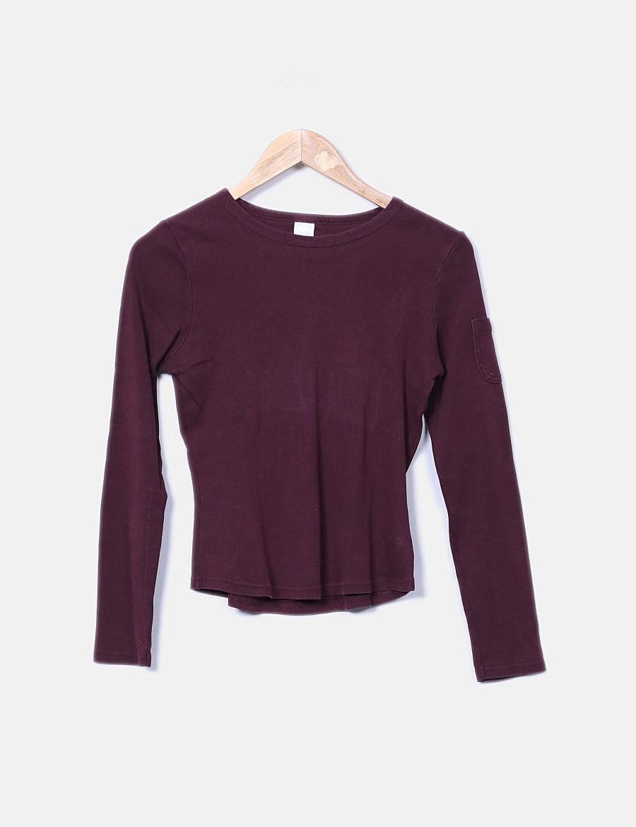 Camaïeu Garnet top with long sleeves