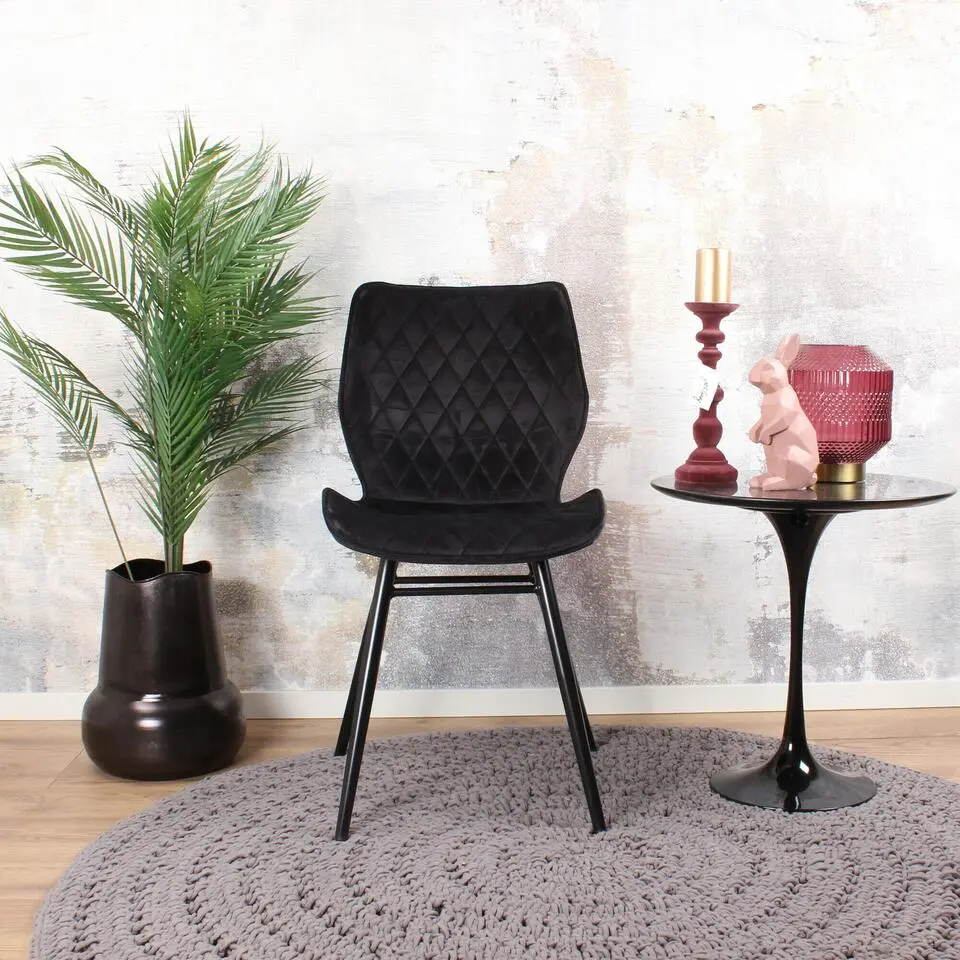 DS4U - Ruby eetkamerstoel 2.0 velvet zwart