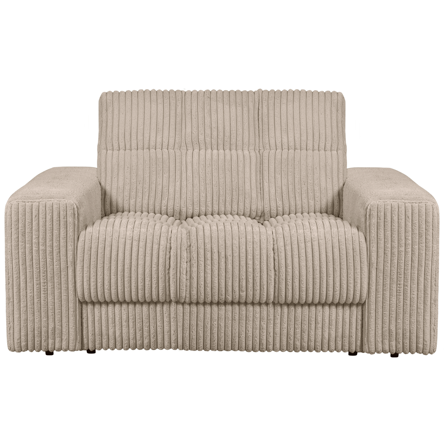 WOOOD loveseat Second Date - Grove Ribstof - Travertin - 78x136x101