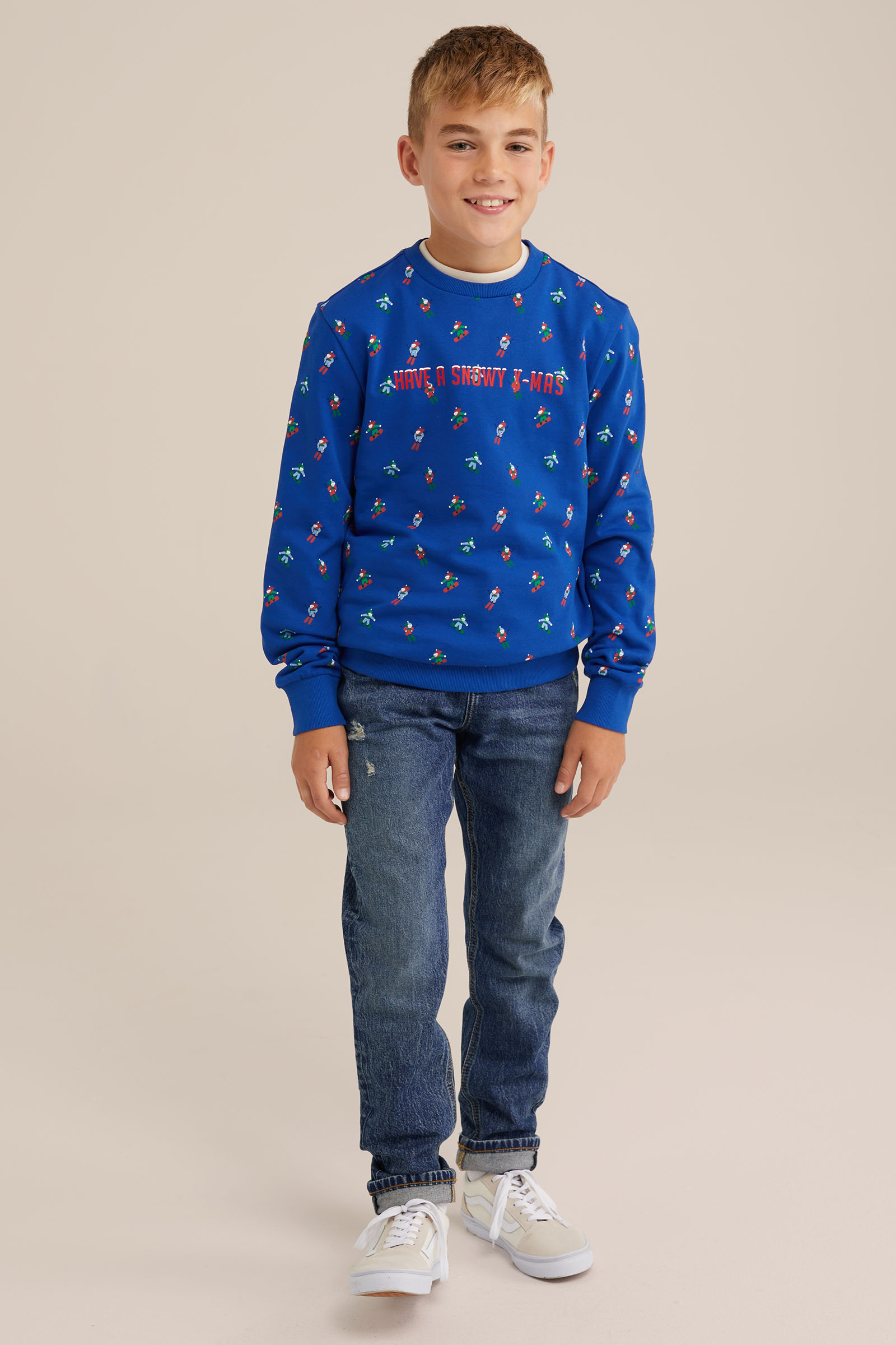 Jongens sweater met print
