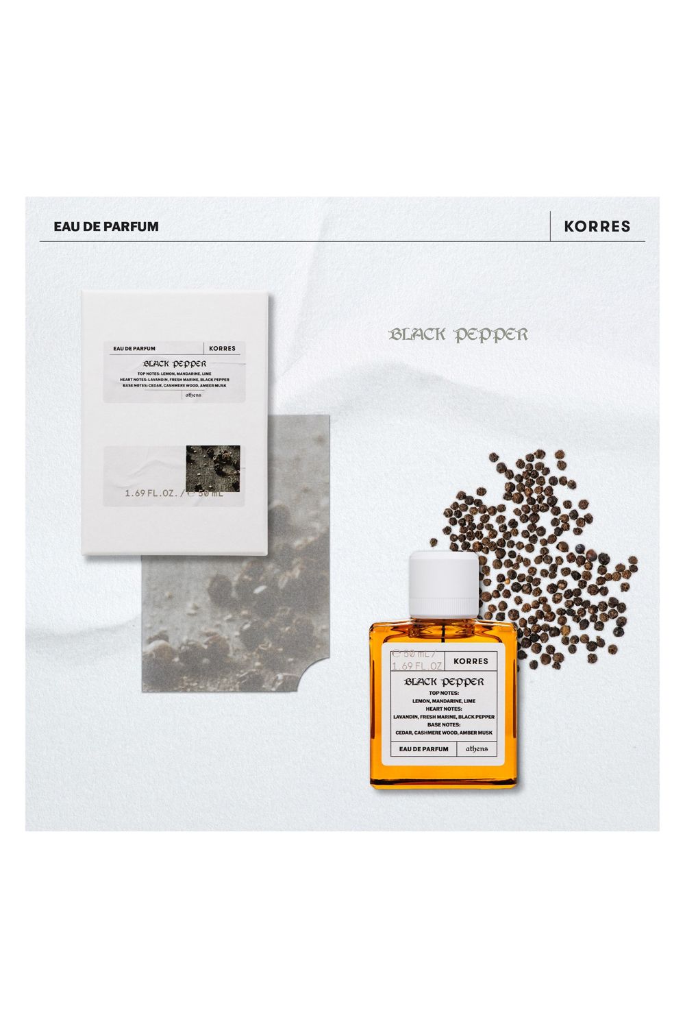 Korres Black Pepper Eau De Parfum 50ml