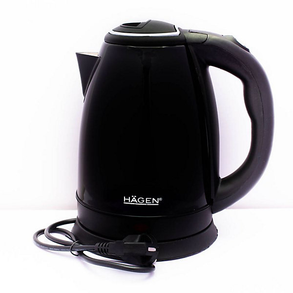 Bouilloire électrique 1.8L inox sans fil Noir Hagen HA5525-BLK