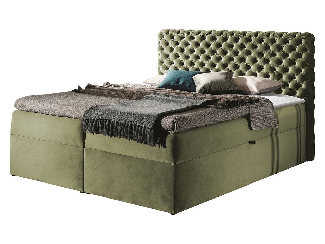 Łóżko kontynentalne Chesterfield 160x200
